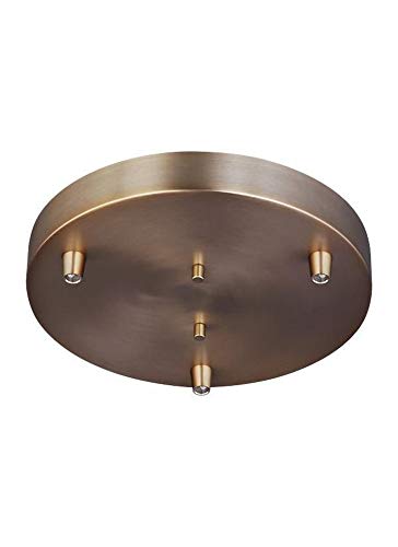 Generation Lighting 7449403-848 Multi-Port Canopy Three Light Cluster Canopy, Satin Brass Alternate Image.jpg