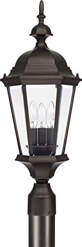 Capital Lighting 9725BK Carriage House Three Light Outdoor Post Lantern, Black Alternate Image.jpg