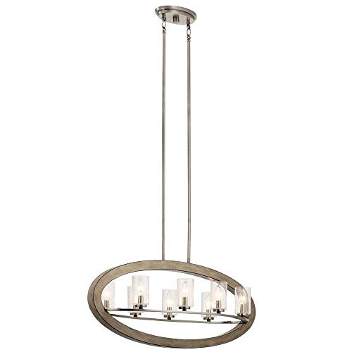 Kichler 43191DAG Grand Bank Eight Light Linear Chandelier, Distressed Antique Gray Alternate Image.jpg