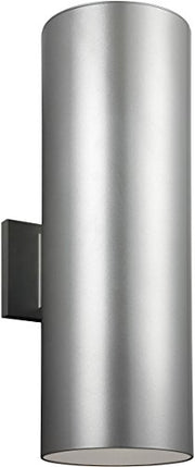 Visual Comfort Studio 8413997S-753 Outdoor Cylinders LED Outdoor Wall Lantern, Painted Brushed Nickel Alternate Image.jpg