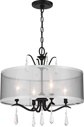 Minka-Lavery 4443-66A Laurel Estate Four Light Foyer/Semi Flush, Coal Alternate Image 2.jpg