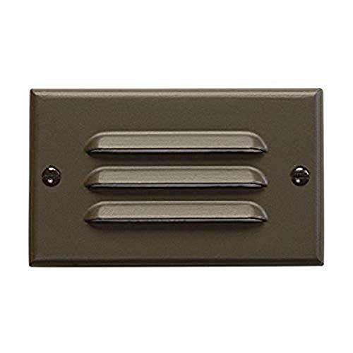 Kichler 12600AZ Step And Hall 120V LED Step Light Horiz. Louver, Architectural Bronze Alternate Image.jpg