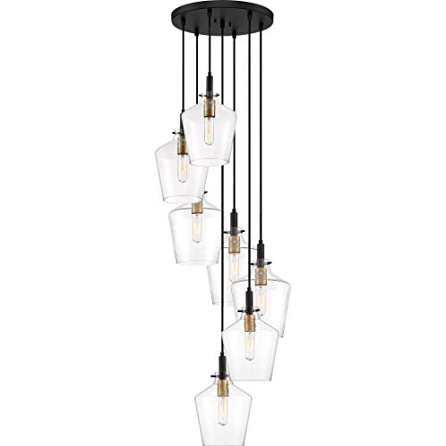 Quoizel JUN2707EK June Seven Light Pendant, Earth Black Alternate Image 4.jpg