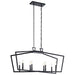 Kichler 43494BK Abbotswell Eight Light Linear Chandelier, Black Alternate Image.jpg