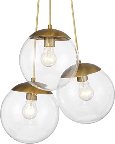 Minka-Lavery 2743-695 Auresa Three Light Pendant, Soft Brass Alternate Image.jpg