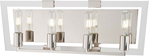 George Kovacs P1374-613 Crystal Chrome Four Light Bath, Polished Nickel Alternate Image.jpg