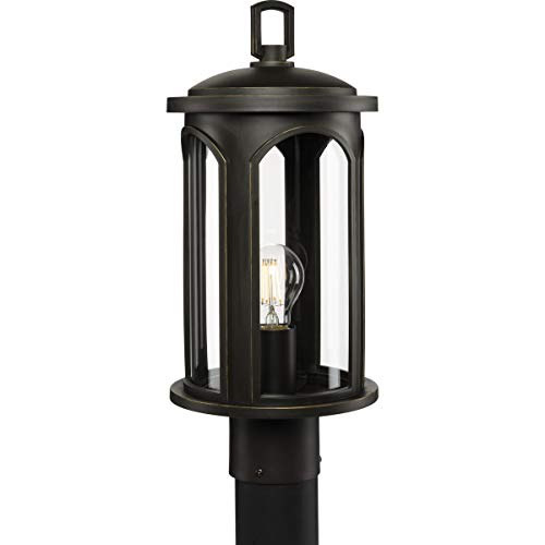 Progress P540033-020 Gables Collection One-Light Antique Bronze and Clear Glass Transitional Style Outdoor Post Lantern with DURASHIELD Alternate Image.jpg