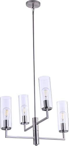 Minka-Lavery 4045-84 Acacia Four Light Chandelier, Brushed Nickel Alternate Image.jpg