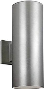 Visual Comfort Studio 8413897S-753 Outdoor Cylinders LED Outdoor Wall Lantern, Painted Brushed Nickel Alternate Image.jpg