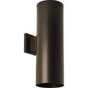 Progress P560293-020-30 6" LED Outdoor Up/Down Modern Antique Bronze Wall Cylinder with Glass Top Lense Alternate Image.jpg