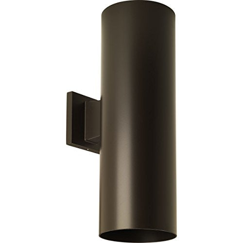 Progress P560293-020-30 6" LED Outdoor Up/Down Modern Antique Bronze Wall Cylinder with Glass Top Lense Alternate Image.jpg