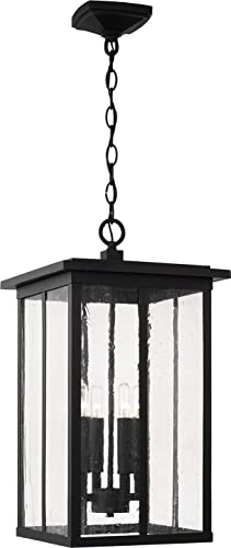 Capital Lighting 943844BK Barrett Four Light Outdoor Hanging Lantern, Black Alternate Image 4.jpg