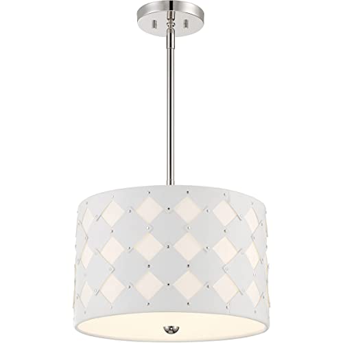 George Kovacs P5339-613 Patchwork Three Light Pendant, Polished Nickel Alternate Image.jpg