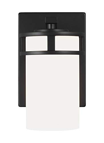 Generation Lighting 4121601-112 Robie One Light Wall / Bath Sconce, Midnight Black Alternate Image.jpg