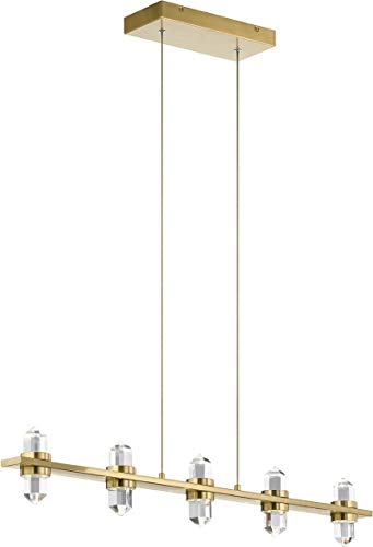 Kichler 84067CG Arabella LED Linear Chandelier, Champagne Gold Alternate Image 2.jpg