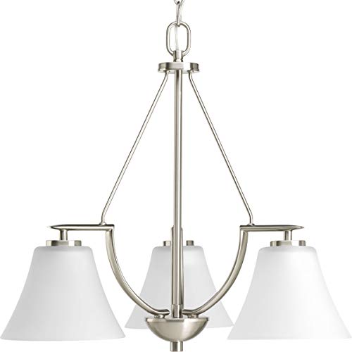 Progress P4621-09 Bravo Collection Three-Light Brushed Nickel Etched Glass Modern Chandelier Light Alternate Image.jpg
