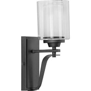 Progress P300120-143 Kene Collection One-Light Graphite Clear Glass Craftsman Bath Vanity Light Alternate Image.jpg