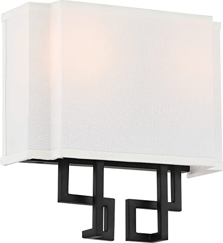 Minka-Lavery 2952-572 Upham Estates Two Light Wall Sconce, Coal w/Polished Nickel Highlights Alternate Image.jpg