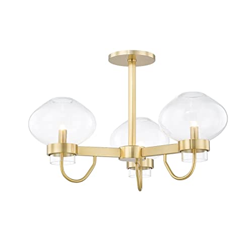 Mitzi H408603-AGB Korey LED Semi Flush Mount, Aged Brass Alternate Image.jpg