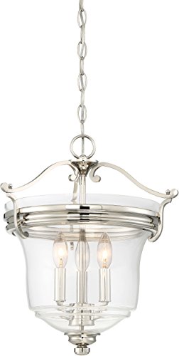 Minka-Lavery 3297-613 Audrey'S Point Three Light Pendant (Convertible To Semi Flush), Polished Nickel Alternate Image 3.jpg