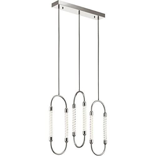 Kichler 84149 Delsey LED Linear Pendant, Polished Nickel Alternate Image.jpg