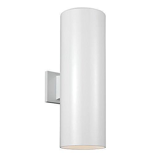 Visual Comfort Studio 8313902-15 Outdoor Cylinders Two Light Outdoor Wall Lantern, White Alternate Image.jpg