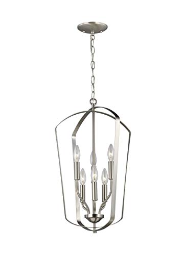 Generation Lighting 5134906EN-962 Romee Six Light Hall / Foyer, Brushed Nickel Alternate Image.jpg