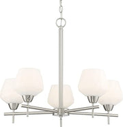 Minka-Lavery 2175-84 Camrin Five Light Chandelier, Brushed Nickel Alternate Image.jpg