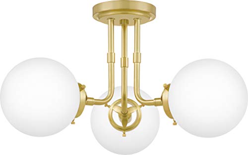 Quoizel LRY1720Y Landry Three Light Semi-Flush Mount, Satin Brass Alternate Image 3.jpg