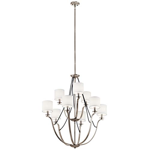 Kichler 43534CLP Thisbe Nine Light Chandelier, Classic Pewter Alternate Image.jpg