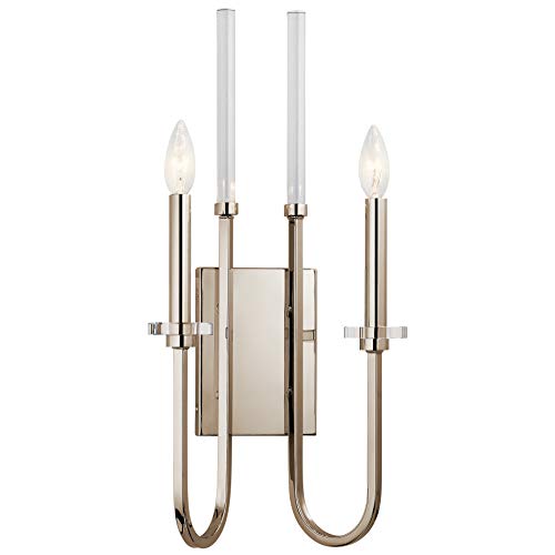 Kichler 52214PN Kadas Two Light Wall Sconce, Polished Nickel Alternate Image 2.jpg