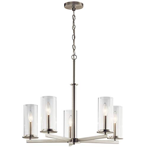 Kichler 43999NI Crosby Five Light Chandelier, Brushed Nickel Alternate Image.jpg