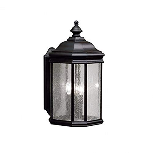 Kichler 9030BK Kirkwood Three Light Outdoor Wall Mount, Black Alternate Image.jpg