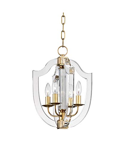 Hudson Valley 6512-AGB Arietta Four Light Pendant, Aged Brass Alternate Image.jpg