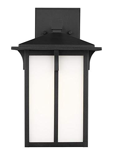 Generation Lighting 8652701EN3-12 Tomek One Light Outdoor Wall Lantern, Black Alternate Image.jpg