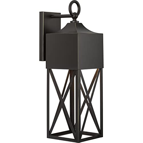 Progress P560317-020 Birkdale Collection One-Light Modern Farmhouse Antique Bronze  Outdoor Wall Lantern Alternate Image.jpg