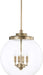 Capital Lighting 321142AD Mid Century Four Light Pendant, Aged Brass Alternate Image.jpg