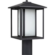 Generation Lighting 89129EN3-12 Hunnington One Light Outdoor Post Lantern, Black Alternate Image.jpg