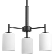 Progress P4318-31 Replay Collection Three-Light Textured Black Etched White Glass Modern Chandelier Light Alternate Image.jpg