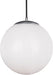 Visual Comfort Studio 6024-04 Leo - Hanging Globe One Light Pendant, Satin Aluminum Alternate Image.jpg