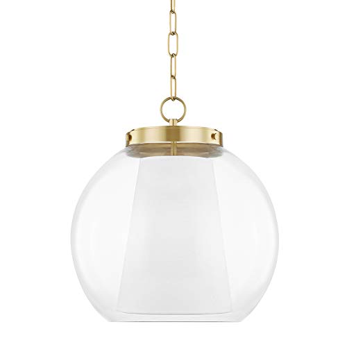 Mitzi H457701L-AGB Sasha One Light Pendant, Aged Brass Alternate Image.jpg