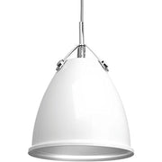Progress P500051-030 Tre Collection One-Light White White Metal Shade Coastal Pendant Light Alternate Image.jpg