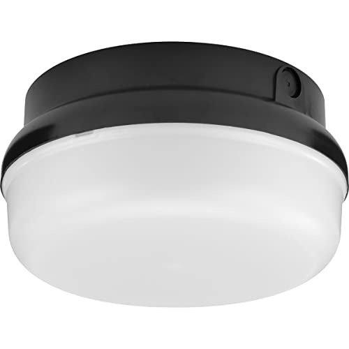 Progress P550114-031-30 Hard Nox Collection Black  9" Round Flush Mount Light Alternate Image.jpg