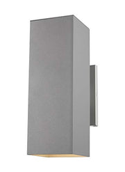 Visual Comfort Studio 8631702EN3-753 Pohl Two Light Outdoor Wall Lantern, Painted Brushed Nickel Alternate Image.jpg