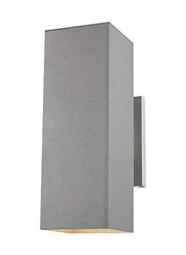 Visual Comfort Studio 8631702EN3-753 Pohl Two Light Outdoor Wall Lantern, Painted Brushed Nickel Alternate Image.jpg