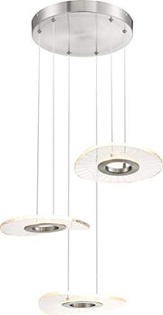 George Kovacs P1783-084-L Light Ray LED Pendant, Brushed Nickel Alternate Image.jpg
