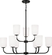 Capital Lighting 448891MB-542 Lawson Nine Light Chandelier, Matte Black Alternate Image 4.jpg