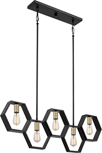 Quoizel BSK540EK Bismarck Five Light Island Chandelier, Earth Black Alternate Image 4.jpg