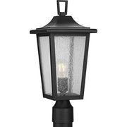 Progress P540093-031 Padgett Collection One-Light Transitional Textured Black Clear Seeded Glass Outdoor Post Light Alternate Image.jpg