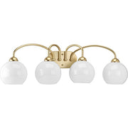 Progress P300087-078 Carisa Collection Four-Light Vintage Gold Opal Glass Mid-Century Modern Bath Vanity Light Alternate Image.jpg